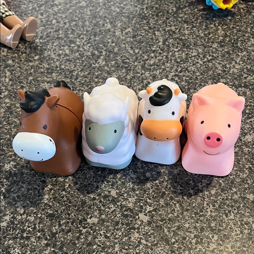 Lot of 4 Melissa and Doug K’s Kids Snap and Go Farm Animals